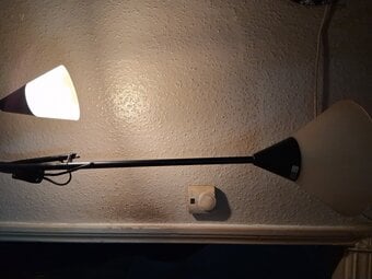 Tall lamp with reading lamp