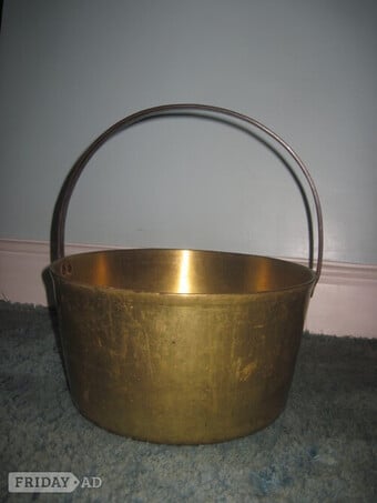 Antique Brass Jam Pan