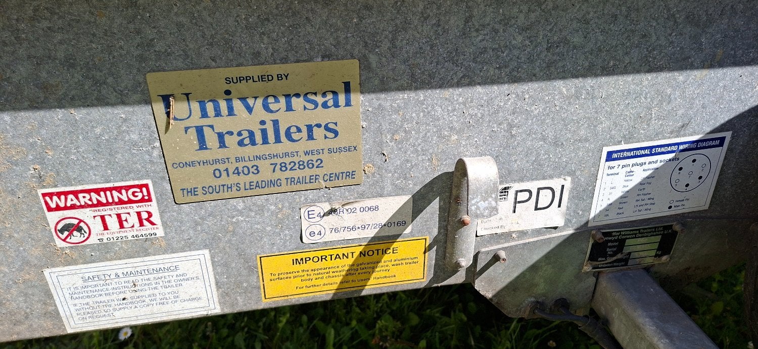 Pulborough Ifor Williams P6e 750kg Galvanised Livestock / Utility Trailer – 