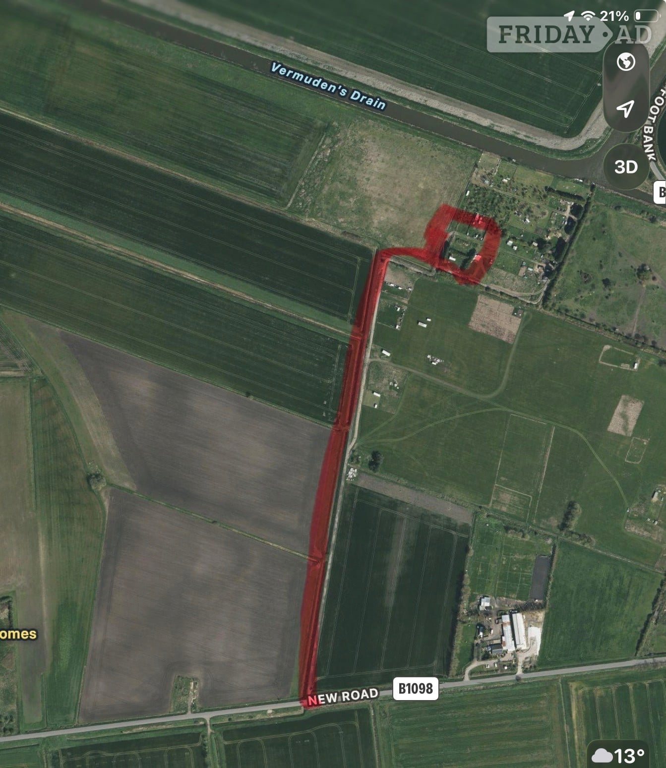 LAND FOR SALE CAMBRIDGESHIRE PE166XP - Land in Chatteris