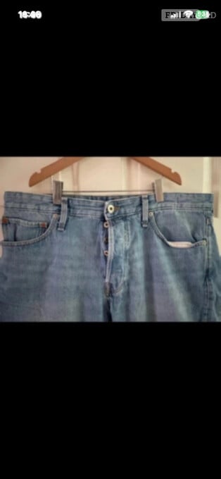 Jack and Jones relaxed blue denim fit shorts in Size XL