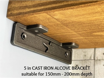 CAST AND WROUGHT IRON SHELF BRACKETS