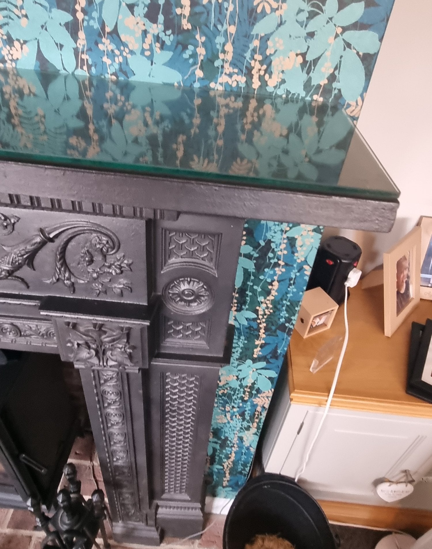 Original Ornate Antique Cast-Iron Fireplace Surround – Victorian  - Furniture in Worthing