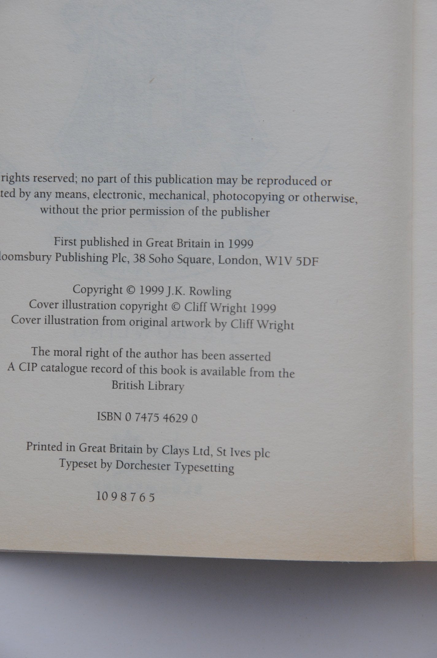 Hartley Wintney Harry Potter & The Prisoner Of Azkaban 1999 J. K. Rowling 