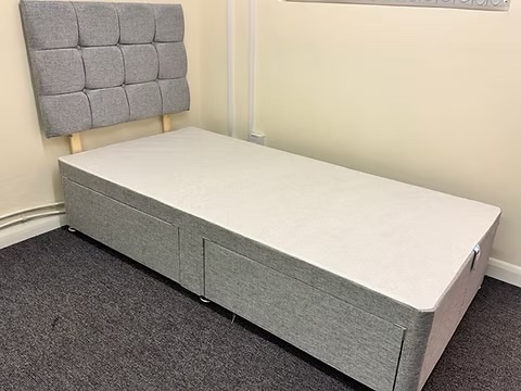 SINGLE -REGENCY 1000POCKET MATTRESS WITH 2drawers BASE& HEADBOARD - Furniture