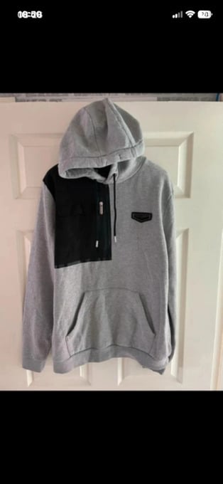Supply and demand From JD Sports grey/black hoodie in size medium
