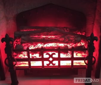 Sunhouse Electric Wrought Iron Fire, Excellent Condition