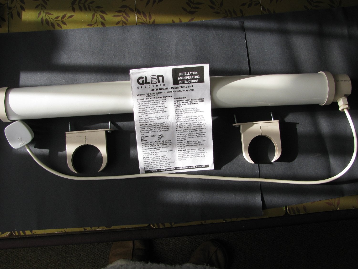 GLEN Electric Tubular Heater - Excellent Working Order