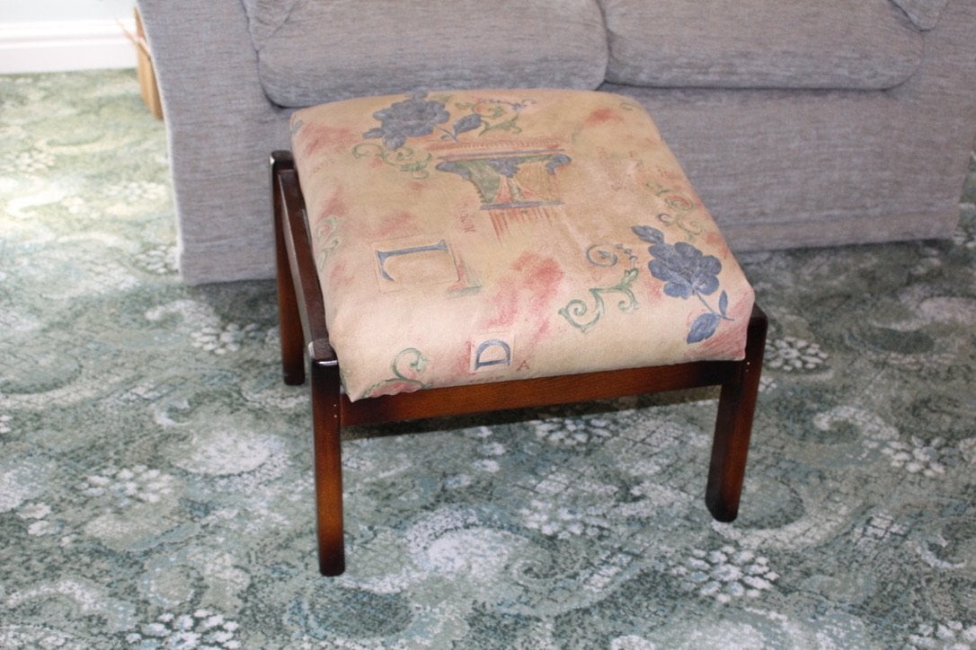 Norwich WOODEN FRAMED FOOTSTOOL