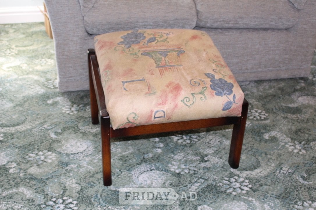 Norwich WOODEN FRAMED FOOTSTOOL