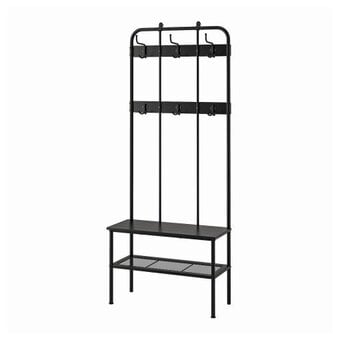IKEA Nipasen Black Coat hanger unit