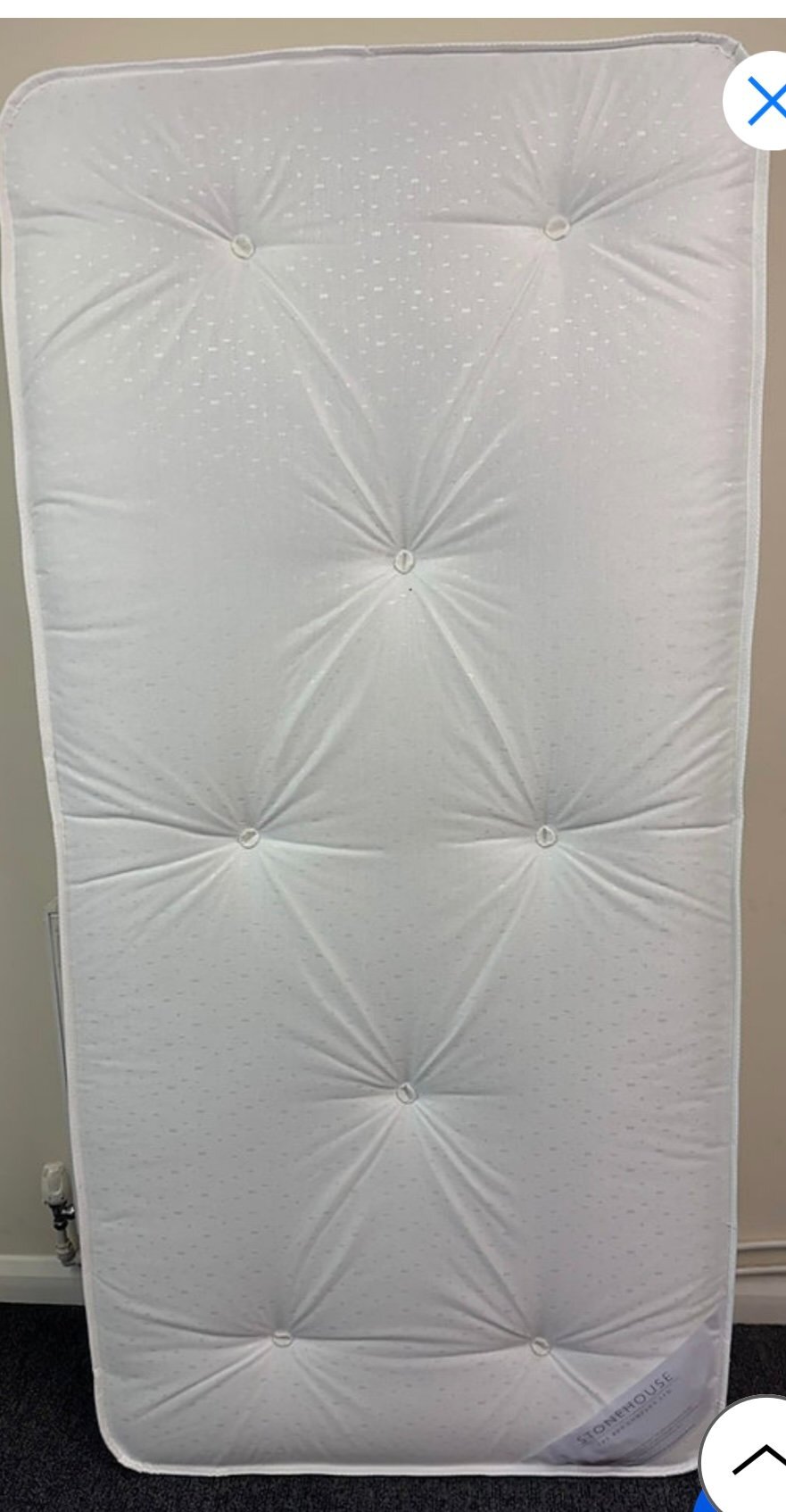 BRANDON METAL BUNKS IN SILVER AND APOLLO MATTRESSES