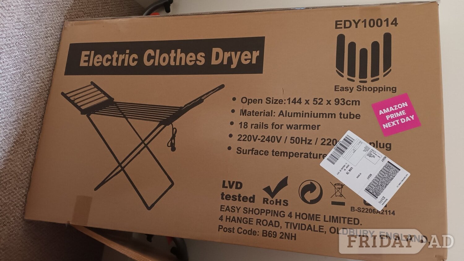Electric clothes dryer (not a tumbler dryer) in Thames Ditton
