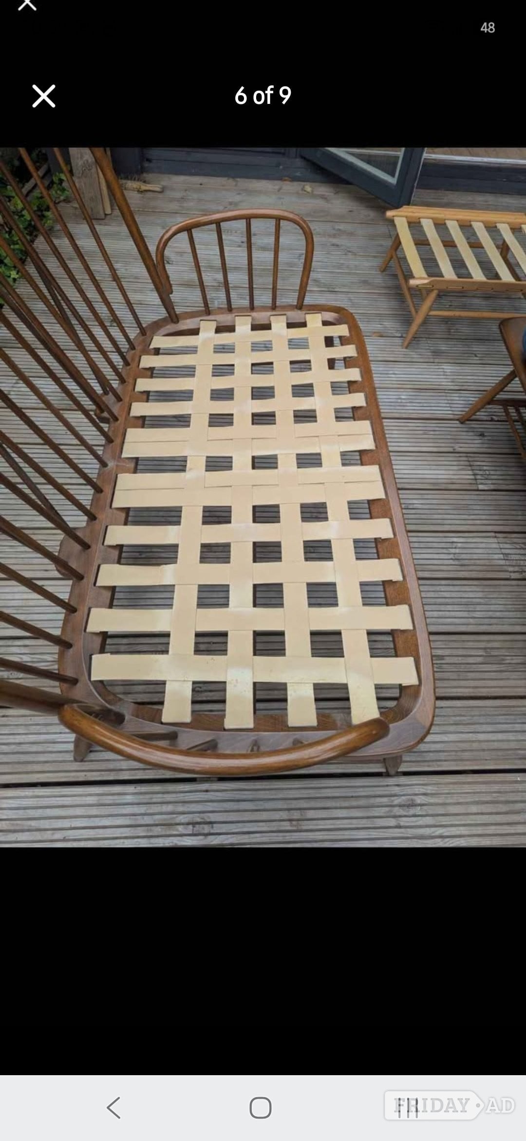 Shoreham-By-Sea Ercol furniture two chairs and sofa also footstall