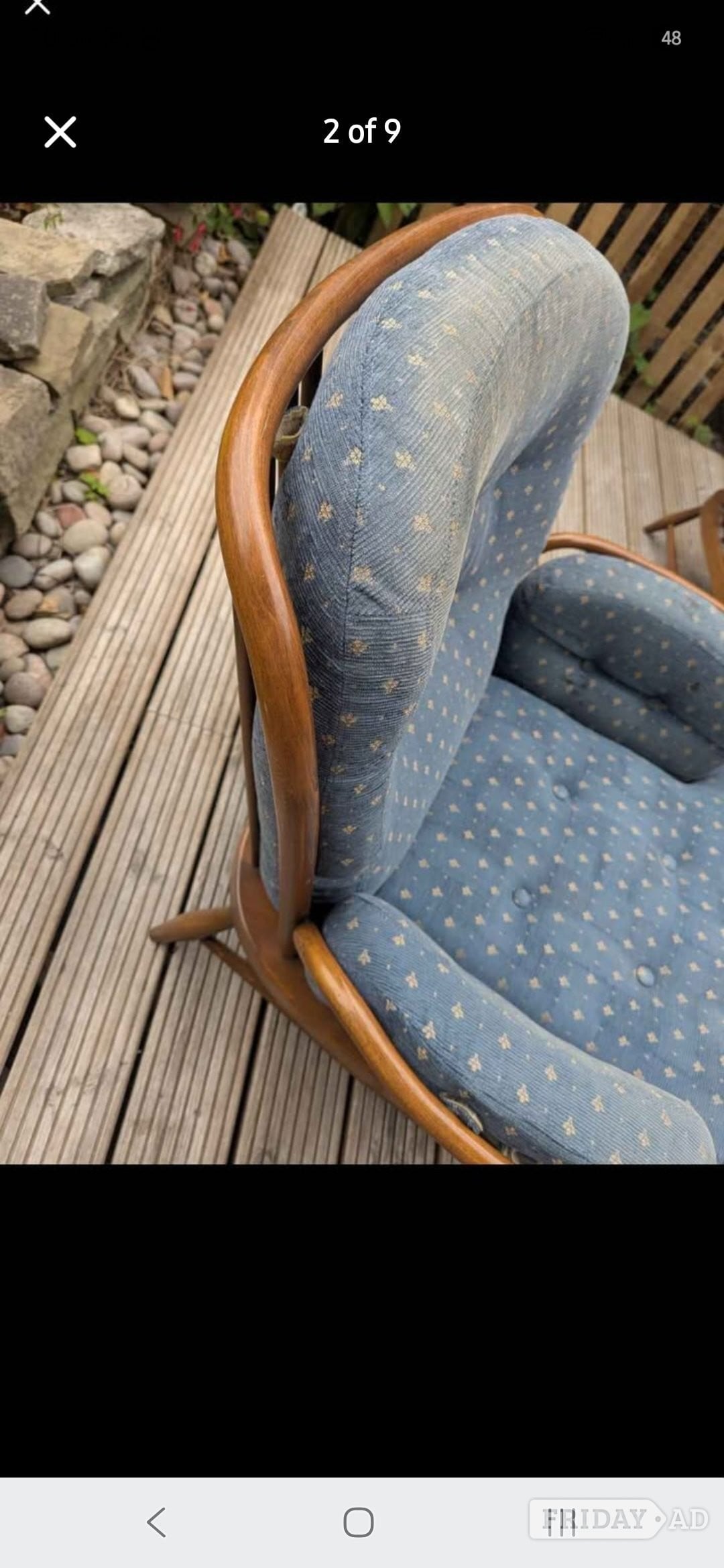 Ercol furniture two chairs and sofa also footstall - Furniture