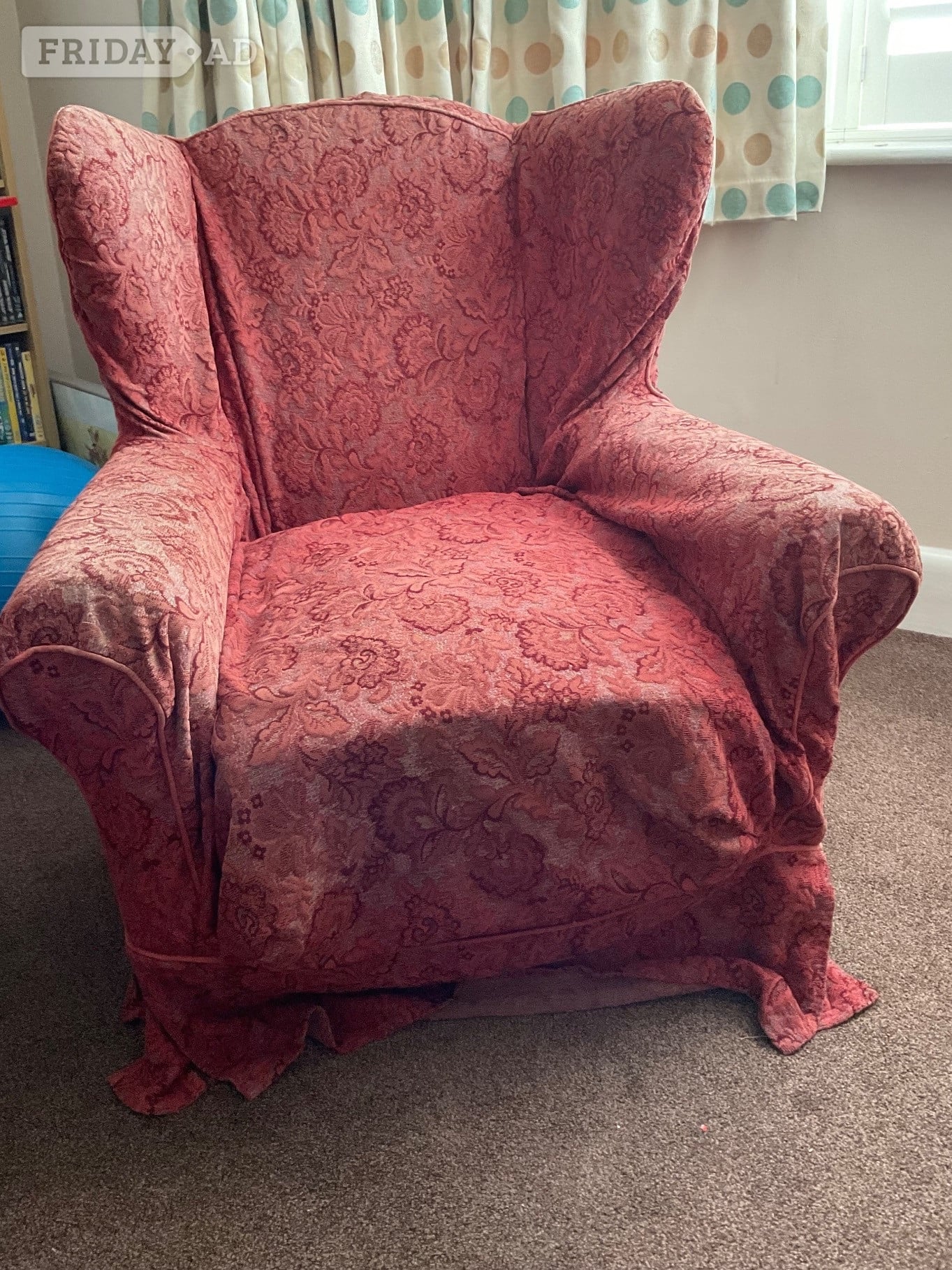 Single Armchair in Red in Hove