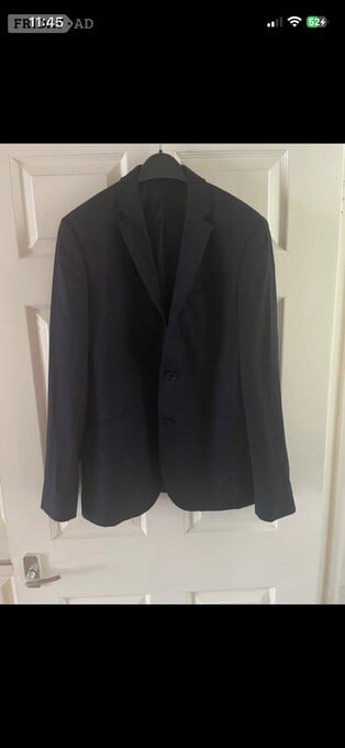 Mens Primark slim fit stretch jacket with shoulder pads size 40 r