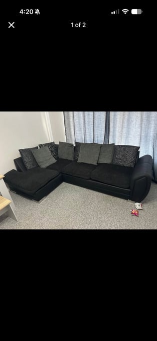 L shape sofa And a 2 seater sofa 