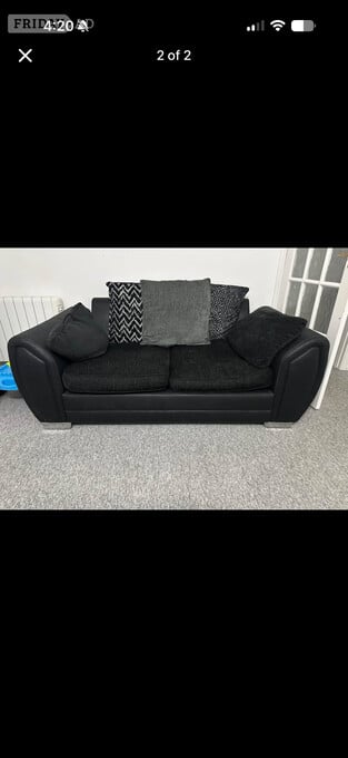 L shape sofa And a 2 seater sofa 