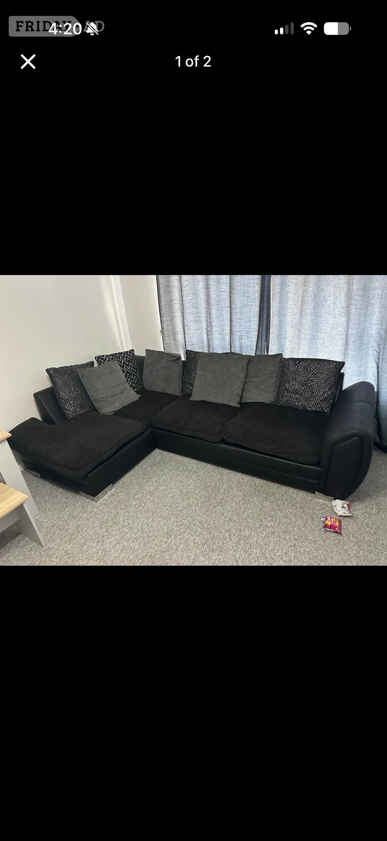 L shape sofa And a 2 seater sofa  in Littlehampton
