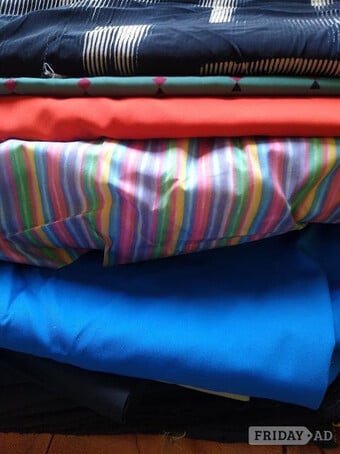 Fabric rolls for sale £1.00 per meter or £85 for 100 meters