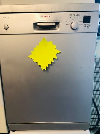 Bosch silver colour full size dishwasher in great condition 
