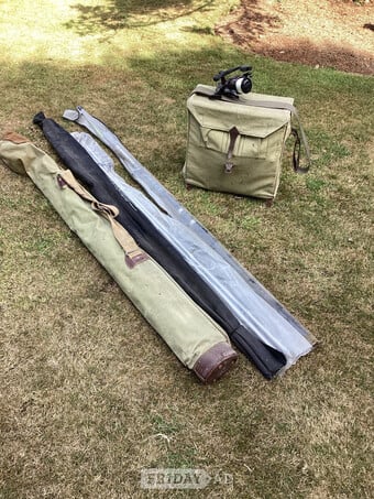 Various old and new fishing equipment.