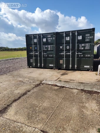 2 x20ft   shipping containers with factory fitted ventilation.  