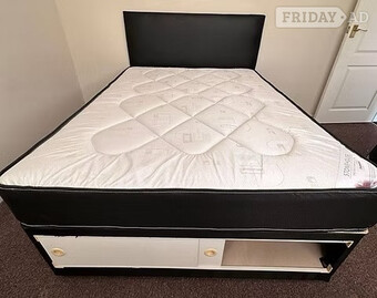 Double - pinemaster with slider base and headboard