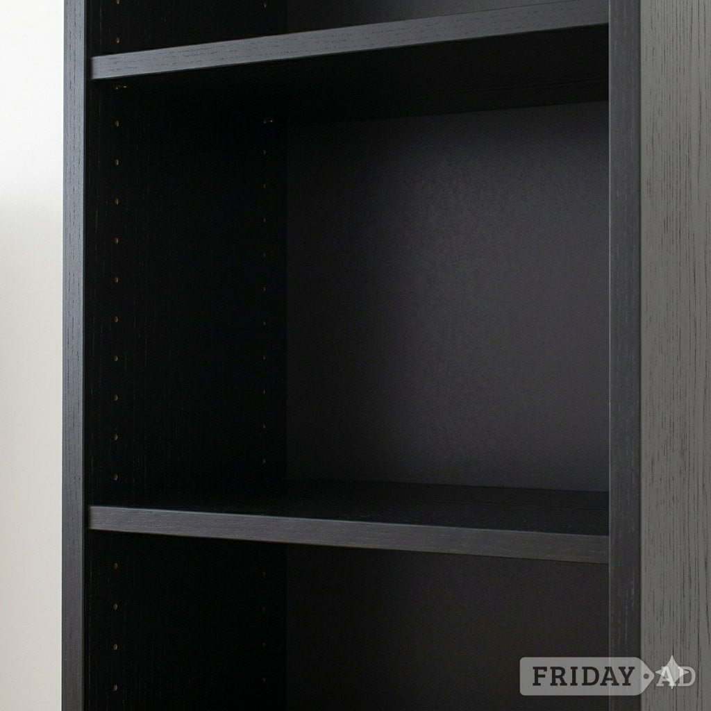 Peterborough Tall slim black bookcase / shelving unit (203cm)