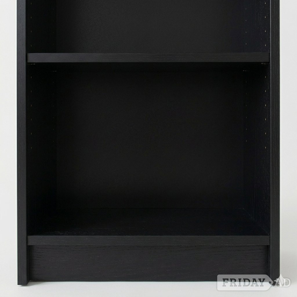 Tall slim black bookcase / shelving unit (203cm) - Furniture in Peterborough