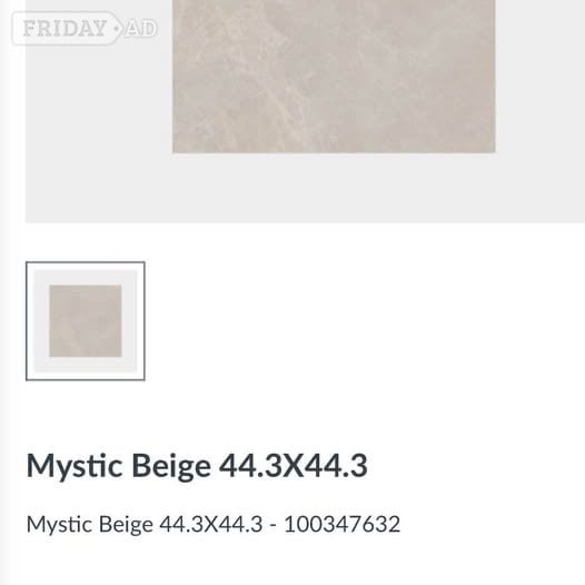 Porcelanosa Mystic Beige Kitchen Floor Tiles - DIY