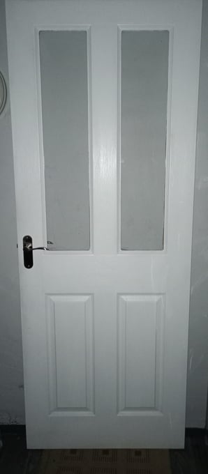 Internal door -  Clear glazed/4 panel - 1961mm x 762mm