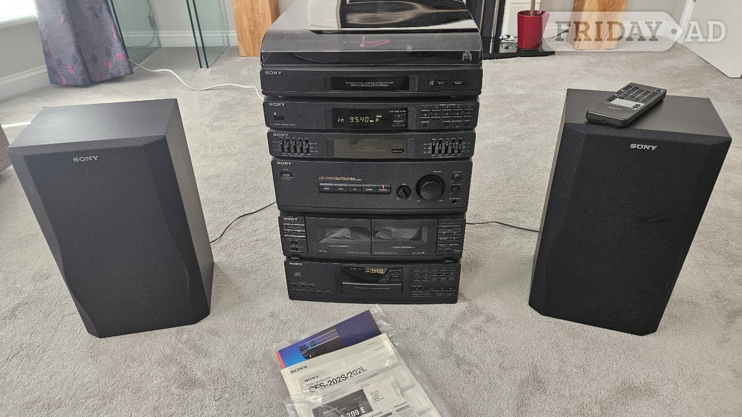 Sony Hi-Fi Stacking System - Black in Littlehampton