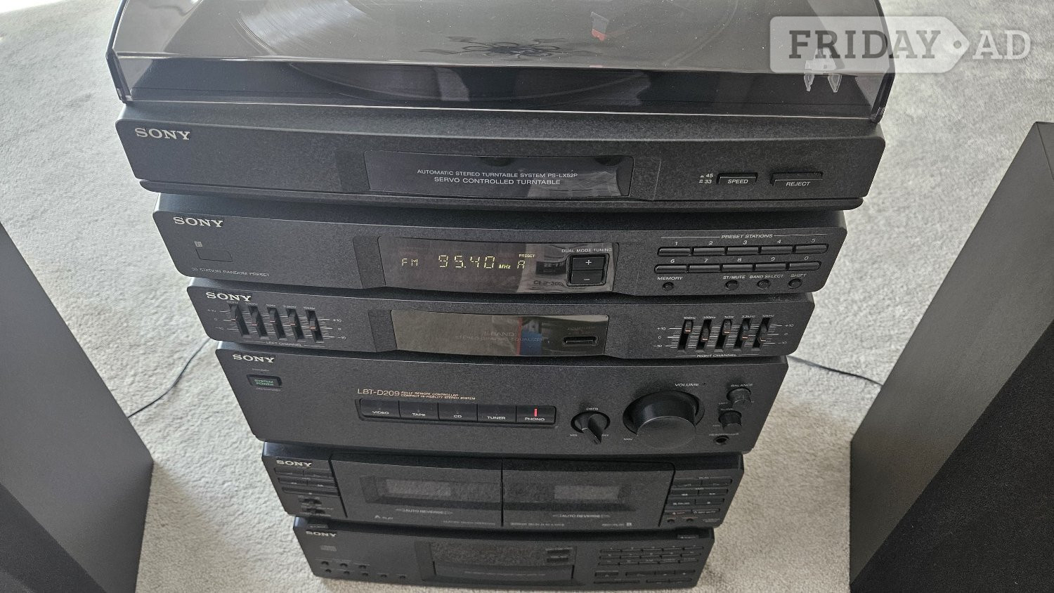 Sony Hi-Fi Stacking System - Black