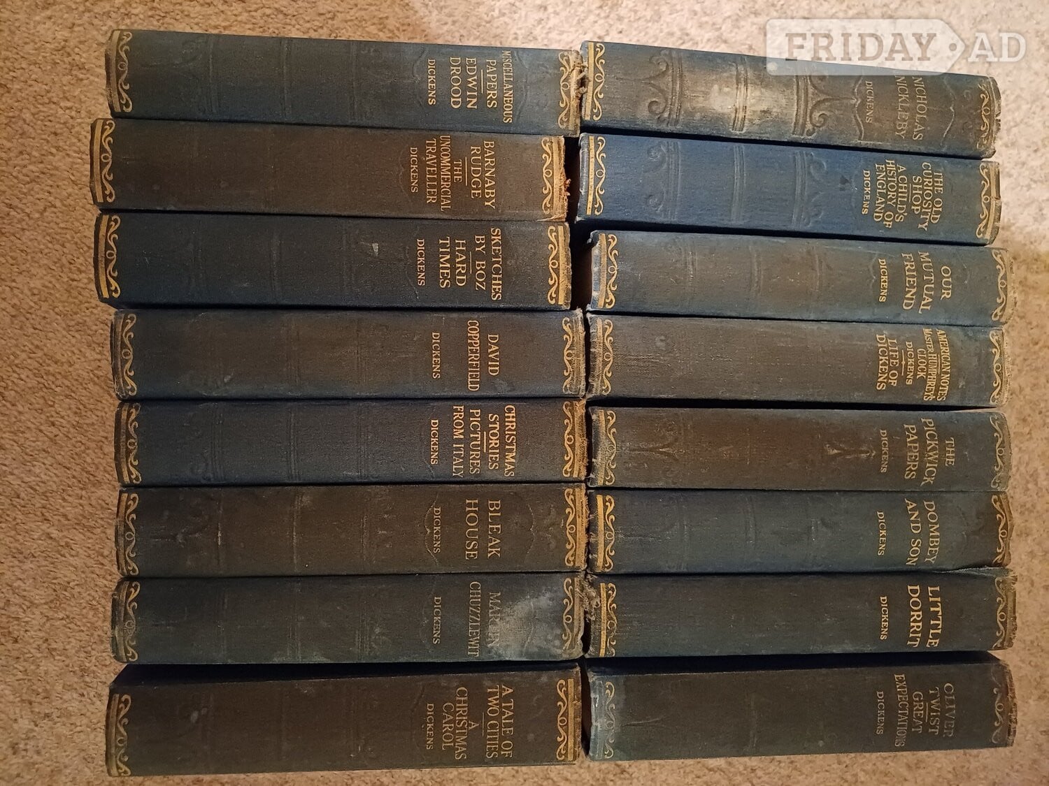 Set of 16 Vintage Charles Dickens novels in Eastbourne
