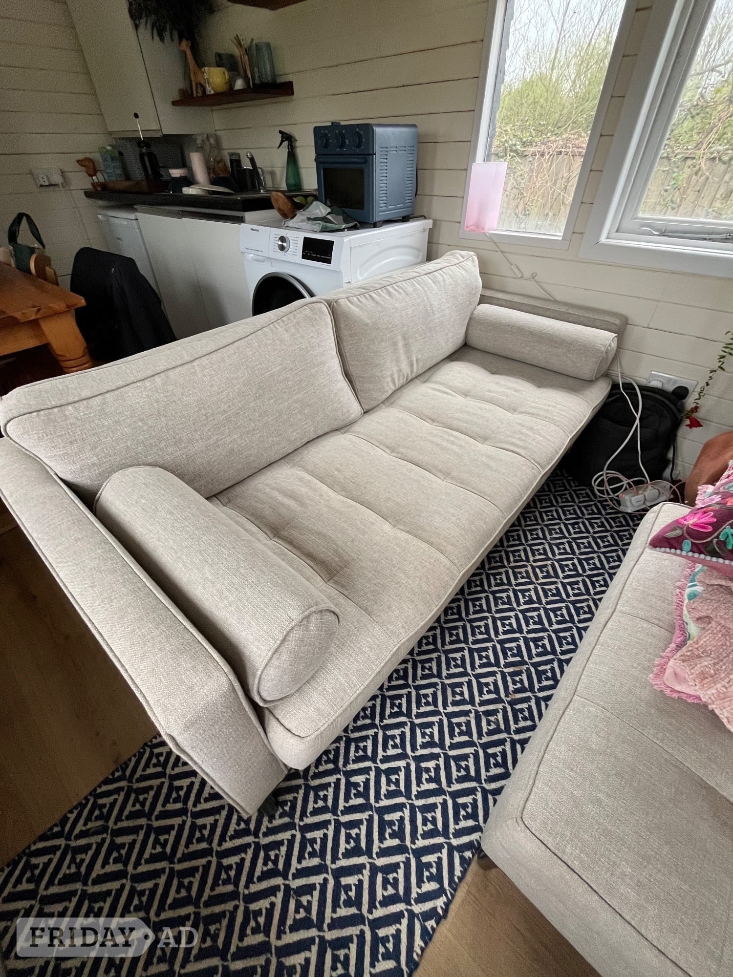 Swyft Sofa model 2 and ottoman. 2-3 seater
