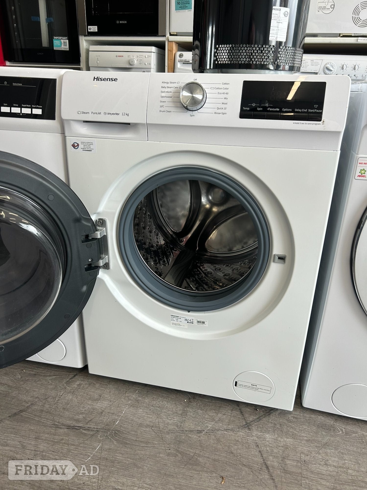 HISENSE 12KG WASHING MACHINE