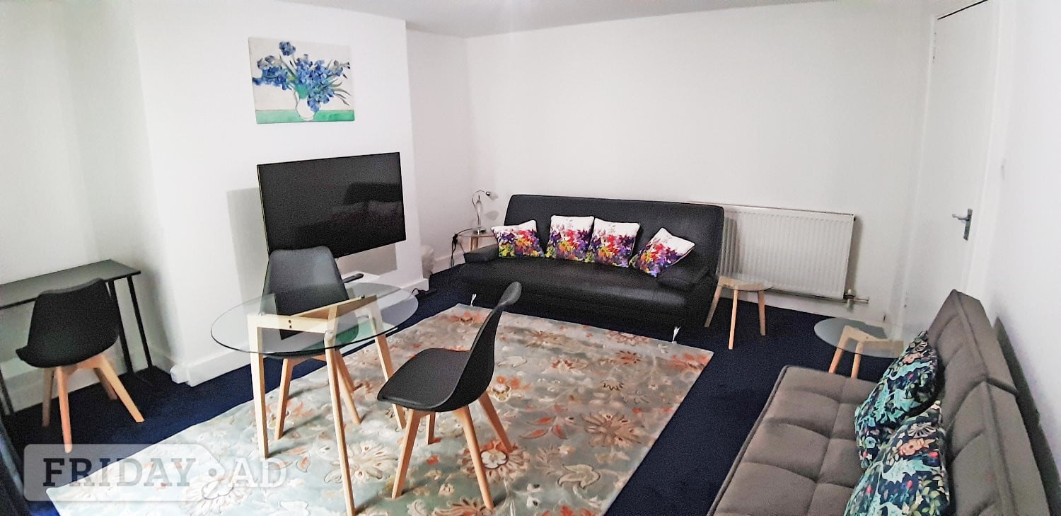 FAUX LEATHER SOFA-BED - GREAT CONDITION - FREE TO COLLECT in Hove