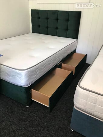 Dusk Black King Size Bed with mattress