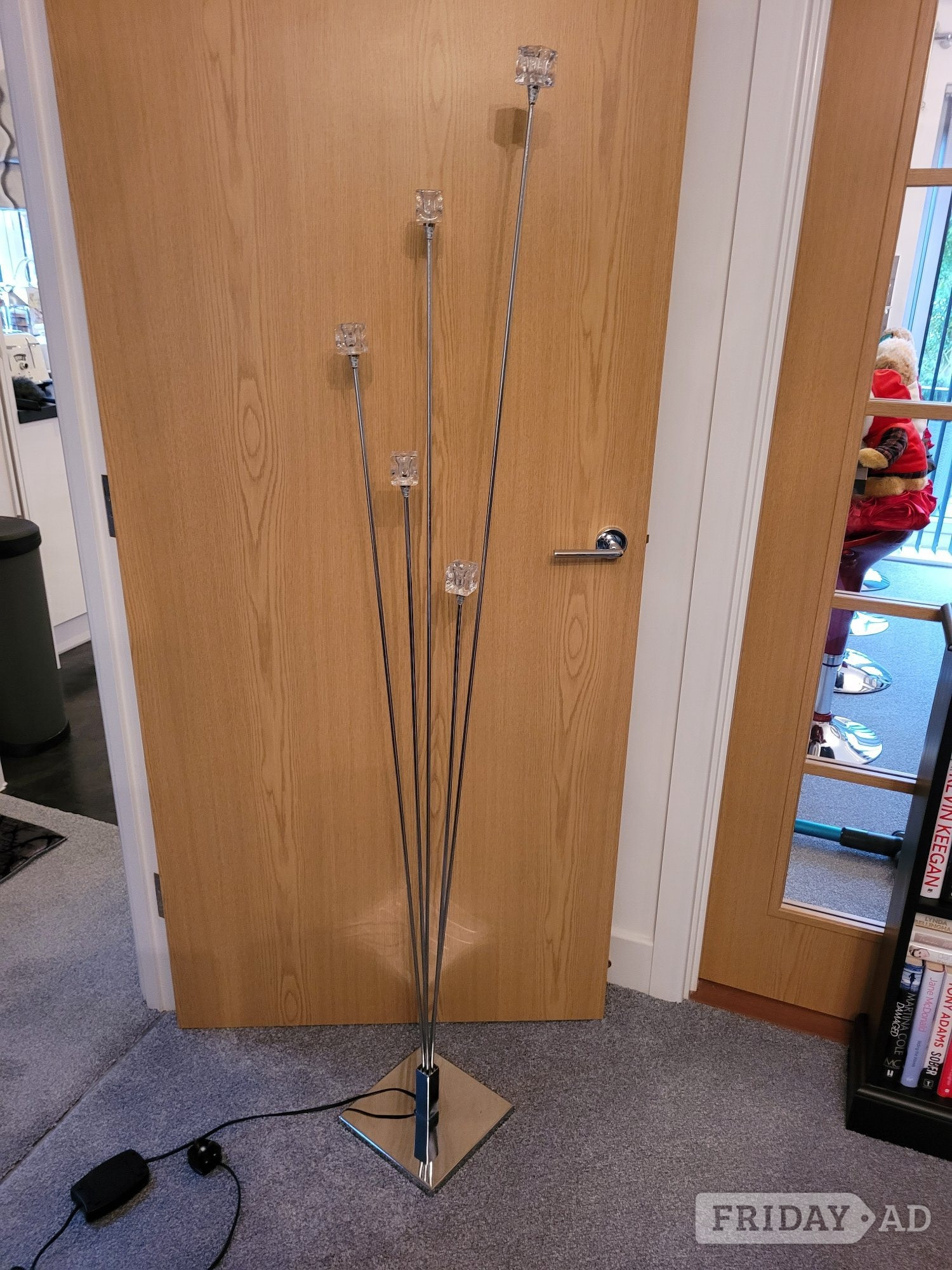 FLOOR UPLIGHTER (CUBE/CHROME) WITH DIMMER FUNCTION - Lighting