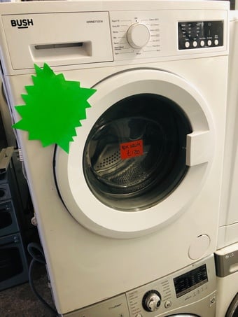 Bush 10KG load washing machine with big size drum like new 