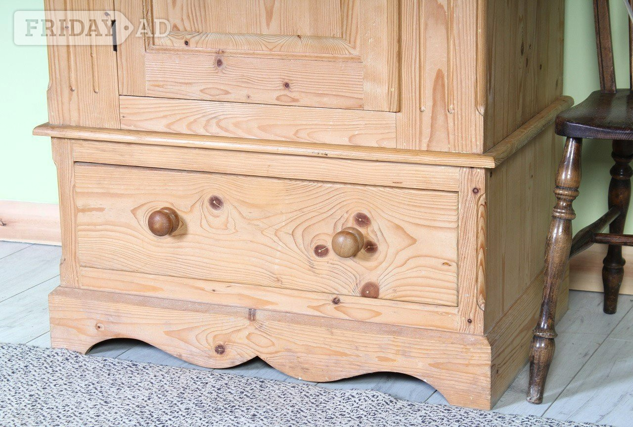 Hailsham Delivery Options - Waxed Cottage Pine Farmhouse Wardrobe