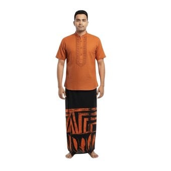 Handmade Men’s Cotton Batik Sarong from Sri Lanka