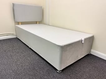SINGLE DIVAN BASE AND HEADBOARD