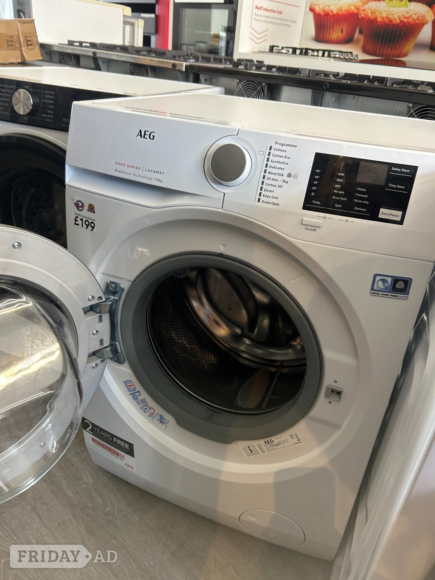 AEG 8KG WASHING MACHINE