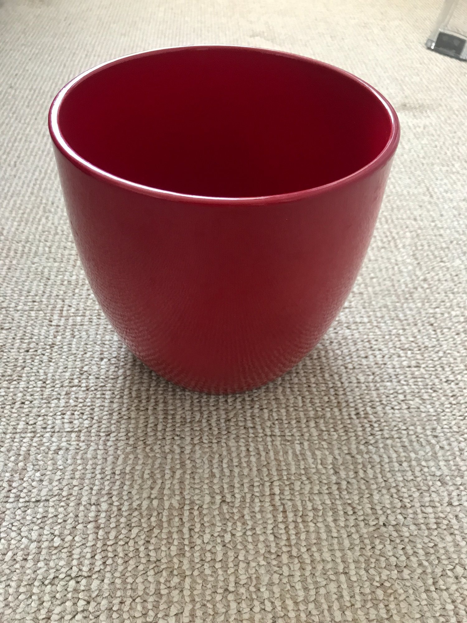 Shoreham-By-Sea Red plant pot diameter 16cm height 15cm good condition