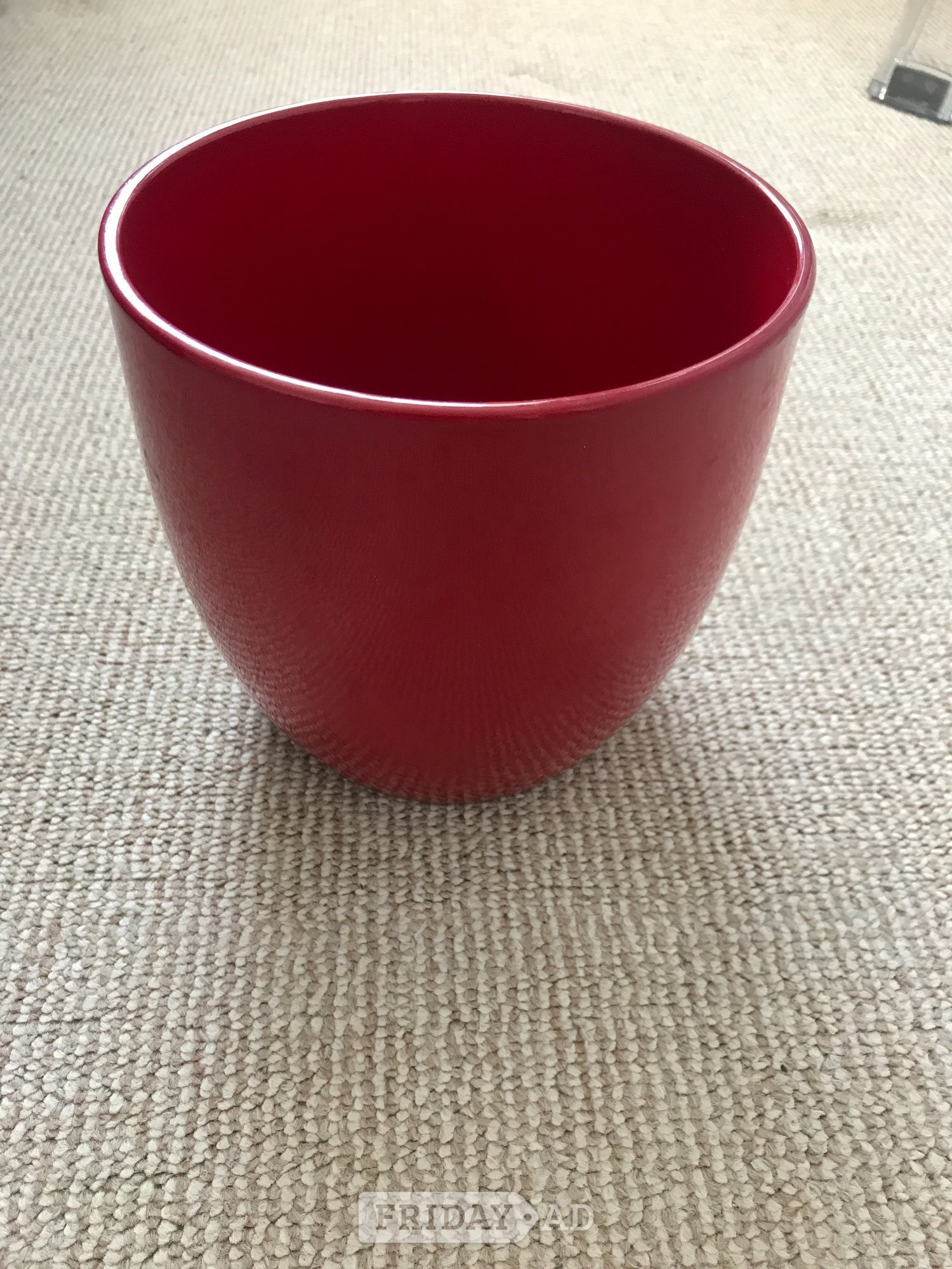 Shoreham-By-Sea Red plant pot diameter 16cm height 15cm good condition