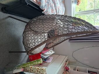 "Teardrop" Rattan Chair