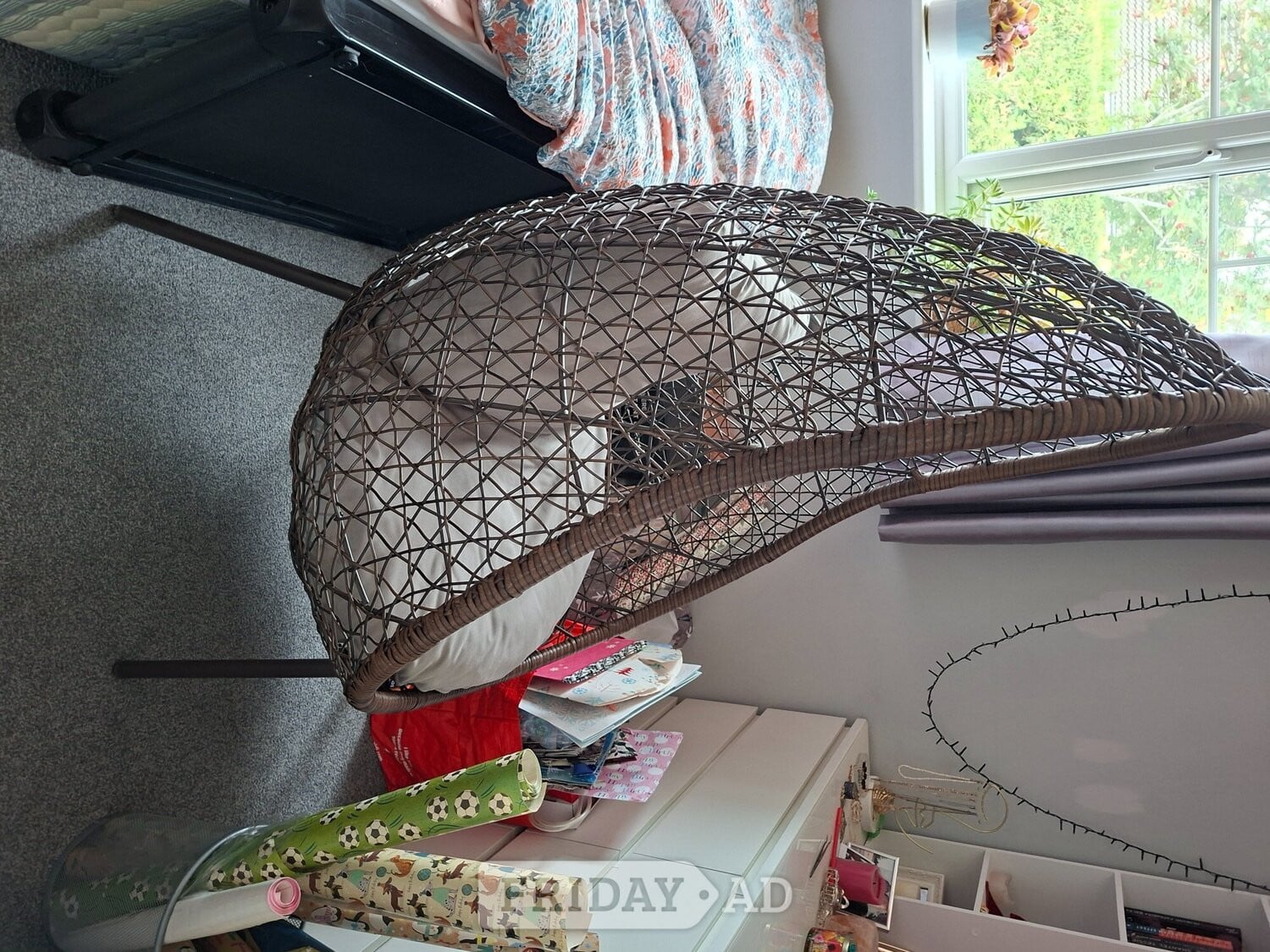 "Teardrop" Rattan Chair in Camberley